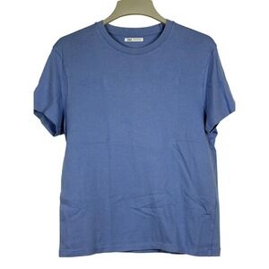 Zara Short Sleeve Classic Fit Crew Neck T-shirt Womens Size Medium